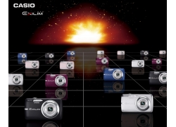 casio数码相机创意海报PSD分层素材
