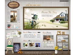 韩国家园网站设计模板