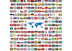 世界各国国旗与地图