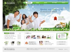 韩国家庭网站设计模板