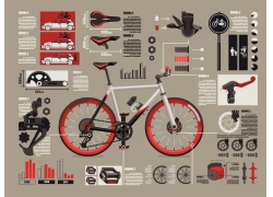 自行车零件结构图