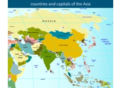 亚洲与东欧地图