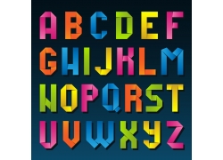 艺术英文字母折纸