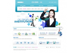 商务公司网页模板 IT商务网站设计,网页界面,韩国网页模板 网站模