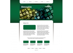 绿色炫彩网站界面设计