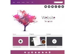 抽象树网站界面设计