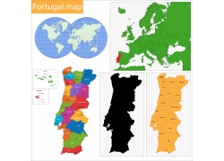 葡萄牙国家地图